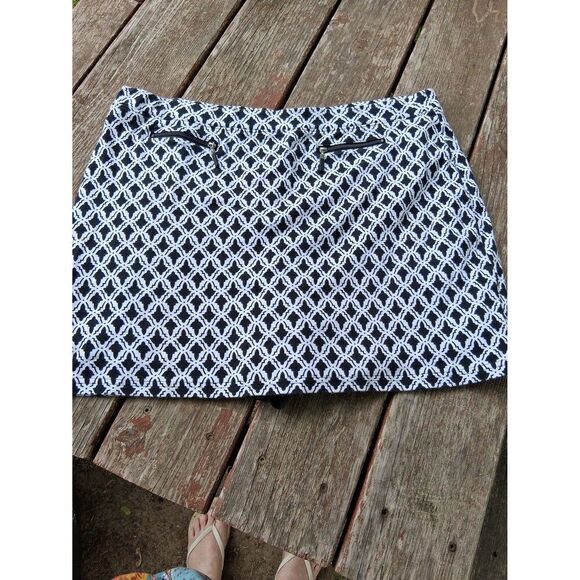Black & White Tile Print XXL Jones New York Sport Skorts or Tankini Bottom - Picture 1 of 6